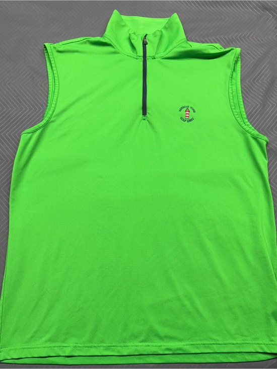 Polo Golf Other - Polo Golf Ralph Lauren Performance 1/4 Zip Vest Green Stretch Harbour Town M